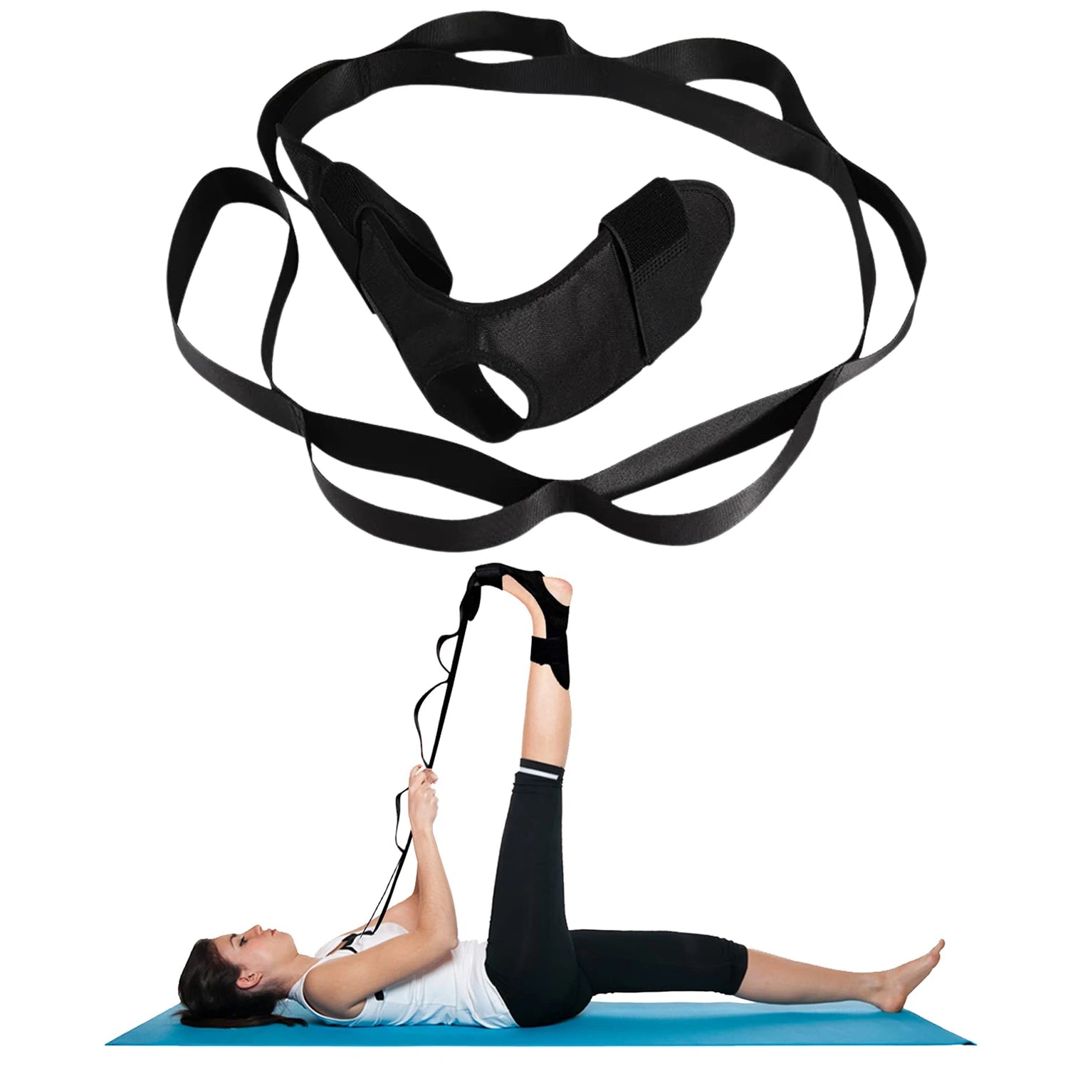 Leg Stretcher Strap Bundle, Convenient Sturdy Strong Stretch Resistant  Elastic Yoga Ligament Stretching Belt Anti Deformation for Ankle  Training(Blue), Straps -  Canada